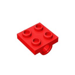 Bloc de construction en brique 10247 pièces plaque spéciale 2x2 avec 1 trou de broche particules