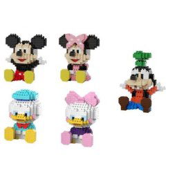 Figurines de dessin animé Disney NanobCharacter pour enfants Minnie TureMouse micro blocs de