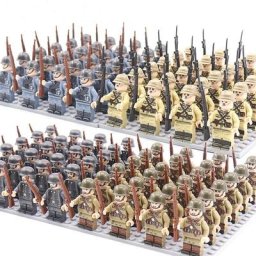 Figurines de blocs de construction de soldat militaire de la Seconde Guerre mondiale jouets de