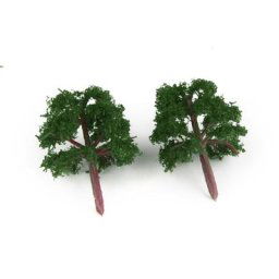 Modèle d'arbres vert foncé 25 arbres train rue wargame paysage de diorama 1:300 Z 4cm
