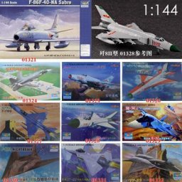 Avion de chasse militaire en plastique modèle d'assemblage Chine Russie États-Unis 9 types au