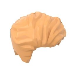 Bloc de construction Compatible 10 pièces 23186 cheveux balayés à gauche ébouriffé particules à