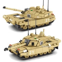 Blocs de construction de soldats réservoir militaire MBT M1A2 Abrams FV 4034 ensembles de chariots