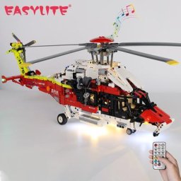 Kit d'éclairage LED pour hélicoptère de sauvetage ensemble de blocs de construction pour enfants