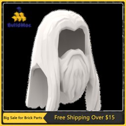 MOC-Briques compatibles cheveux et barbe 1 pièce 13768 blocs de construction à assembler