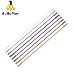 BuildMOC – tubes creux pour pièces de blocs de Construction bricolage marque classique jouets