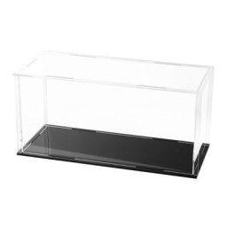 C5AA – présentoir transparent en acrylique Base noire anti-poussière pour modèle de jouet moulé