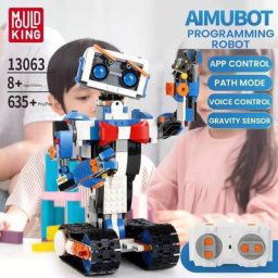 MOLD KING-décennie s de construction de pigments intelligents pour enfants robot télécommandé