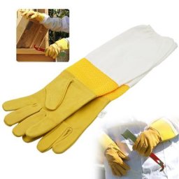 Gants longs respirants en peau de mouton pour apiculteur manches de protection anti-équation et
