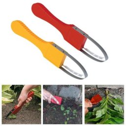 Désherbeur de jardin en acier avec poignée en plastique désherbeur manuel désherbage