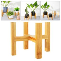 Support de Pot de fleurs en bois à quatre pieds présentoir de Base pour plantes et plantes