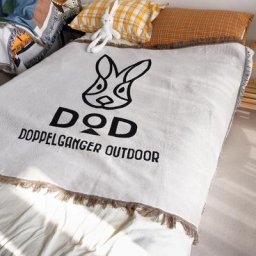 DOD – couverture de canapé Simple lapin noir décoration de salon de Camping sauvage nordique