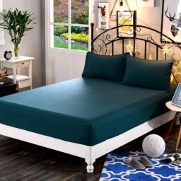 Drap-housse épais 100% Polyester Super doux solide drap-housse pour matelas aux quatre coins avec