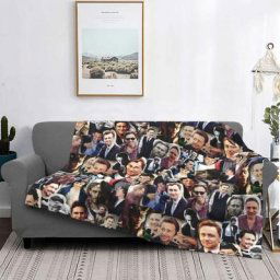 Couverture de collage portable super chaude Tom Hiddleston sourire décoration acteur loki lit