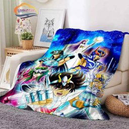 Couverture en laine à motifs pour enfants série Saint Seiya châle et canapé super doux