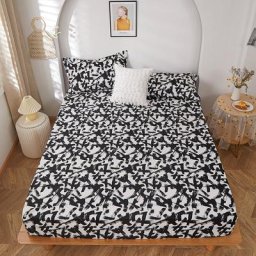 Drap-housse imprimé 100% Polyester couverture de matelas aux quatre coins avec bande élastique