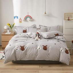 Juste de couette simple nordique pour l'athlon drap de lit simple double reine king size