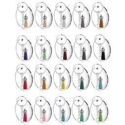 Transparent Acrylic Ornaments Blanks Round Clear Discs Acrylic Keychain Blanks