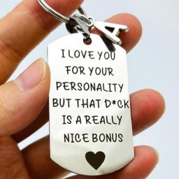 Porte-clés drôle pour mari et petit ami cadeau coquin pour lui cadeau de travailleur pour lui