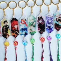 Genshin Impact Anime Porte-clés Aranara Kaedehara Kazuha Tighnari Accessoires de sac à dos