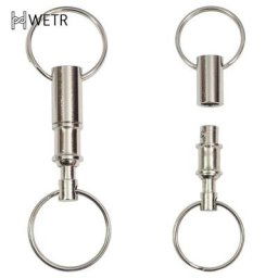 Porte-clé amovible à Double extrémité 1 pièce serrure à pression porte-clé amovible bijoux