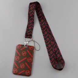 Deadpool-Lanière de Cou pour Porte-Danemark ge Carte de Crédit Carte d'Identité Pass Corde à