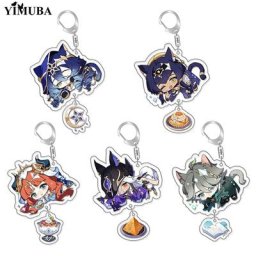 Porte-clés avec personnages de dessin animé nouvelle Collection de personnages en acrylique Cyno