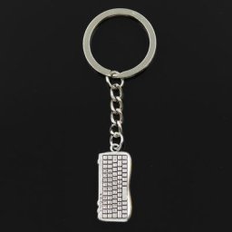 Porte-clés de clavier d'ordinateur pour hommes 14x31mm porte-clés de voiture bijoux de bricolage