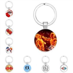 Gants de boxe pendentif Sport I Love porte-clés Kick Boxing cadeau de bricolage pour les amoureux