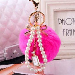 Porte-Clés en Perle avec Nministériels d de Bouteille en Clip Bijoux à la Mode pour Sac à Main