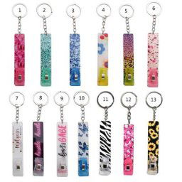 Extracteur de carte de crédit à ongles longs porte-clés acrylique outil multifonctionnel sans