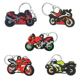 Porte-clés de moto en PVC porte-clés de moto porte-clés de mode pour hommes et femmes bibelots