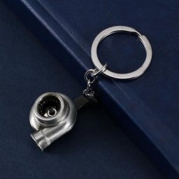 Mini porte-clés turbo en forme de turbine pour voiture pièce de voiture vis sans fin pendentif