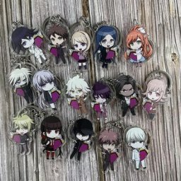 Porte-clés acrylique recto-verso pour cosplay anronpa recruté V3 Harukawa Maki Saihara SyupiercKey