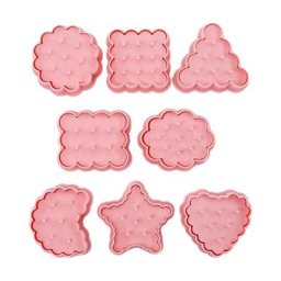 8pcs Flower Waves Biscuit Molds Cookie Press Molds DIY Kitchen Accessories Cookie Cutters Set Cookie