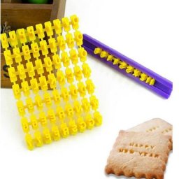Moule à Biscuits avec Lettres Imprimées Coupe-biscuits Presse à Mots Moule de Cuisson de