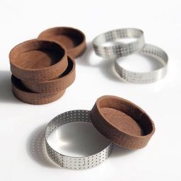 Anneau de Tarte Poreux Circulaire en Acier Inoxydable Tour Astronomique Moule à Gâteau Cuisson de