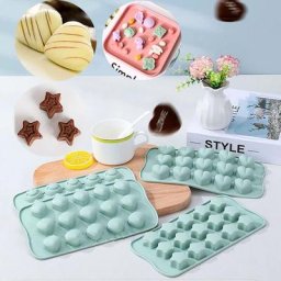Moule de cuisson à chocolat en Silicone de qualité alimentaire 15 confiserie Smiley visage cœur