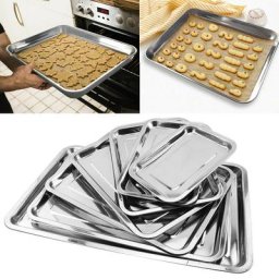 Gril rectangulaire en acier inoxydable plateau de cuisson pour poisson casserole fournitures de