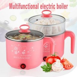 Cuiseur Électrique Multifonction en Acier Inoxydable Marmite à Nouilles Cuiseur à Riz Cuisson à