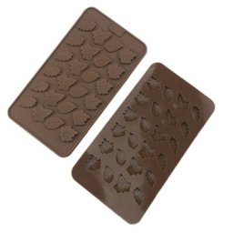 Moule à gâteau en Silicone en forme de feuille 3D 24 feuilles 1 pièce Cupcake au chocolat savon