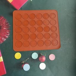 Ensemble de moules de cuisson antiadhésifs en silicone pour macarons polymère pot fournitures de