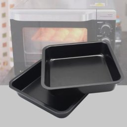 Poêle à Pizza antiadhésive ustensiles de cuisson carrés en acier au carbone plateau profond moule