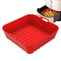 Friteuse à Air en Silicone plaque de cuisson carrée doublures en Silicone sécurité alimentaire