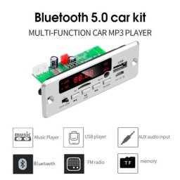 Kebidu-Carte décodeur MP3 5-12V bluetooth over lecteur de voiture avec amplificateur 2x25W USB