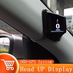 HUD OBD2 + GPS ordinateur de bord affichage tête haute voiture tachymètre Turbo pression d'huile