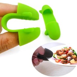 Mini pince en silicone isolée à la chaleur pince à doigt bol assiette support de pince pince