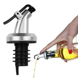 Bouchon de Bouteille d'Huile avec Verrouillage ABS Outils de Cuisine Buse Anti-Fuite