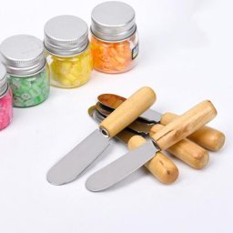 Ustensile de cuisine pour Dessert au fromage couteaux à crème argentée outils à Dessert manche en