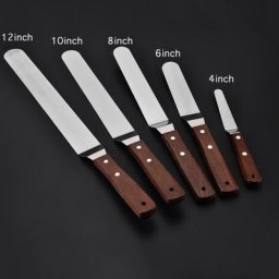 Spatule à crème en acier inoxydable pour gâteau poupée à gâteau outils de cuisson et de décoration